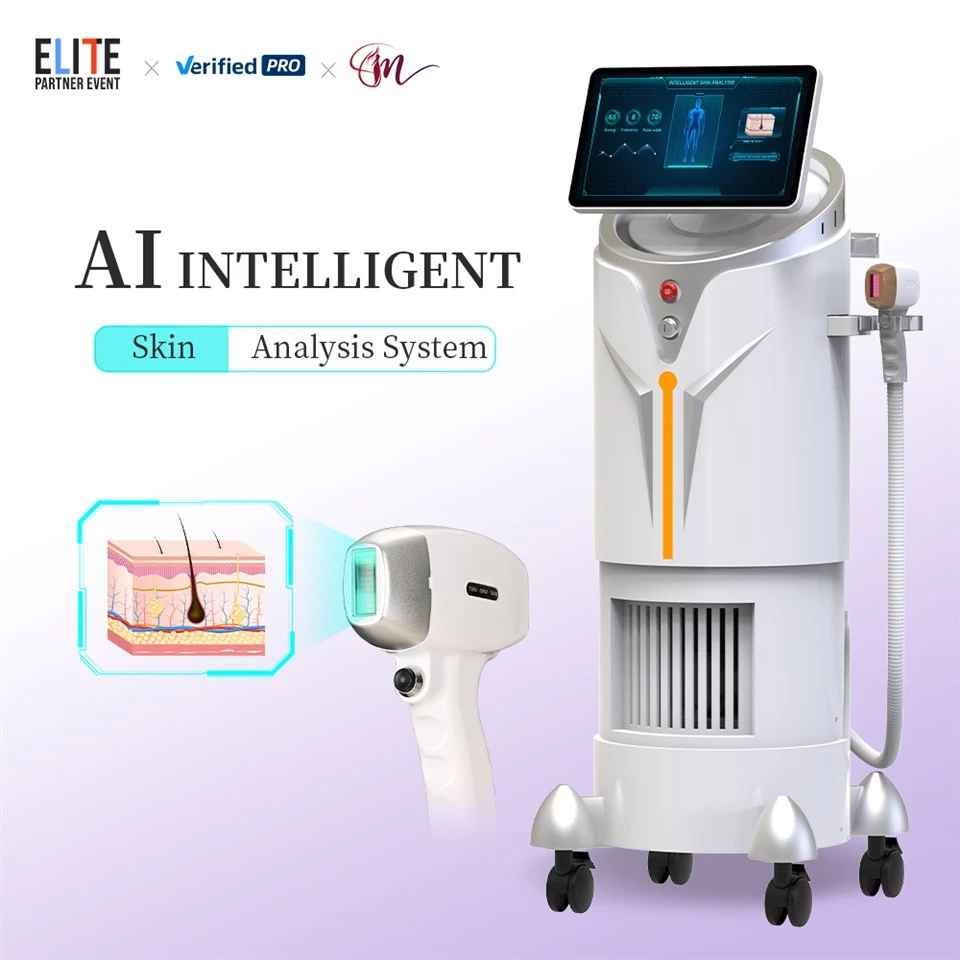 5 Wave 755 808 830 940 1064nm Diode Ice Titanium Laser Depilacion Hair Removal For Salon Machine