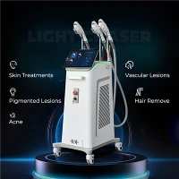 Mesin IPL tiga mengendalikan penyingkiran rambut laser